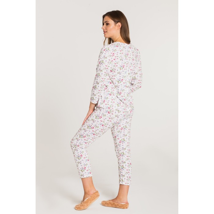 Пижама (джемпер, бриджи) женская 273, бамбук, р-р 50