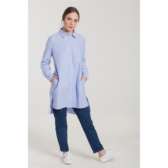 Блуза женская 96010 цвет голубой, р-р 46 (L/40)