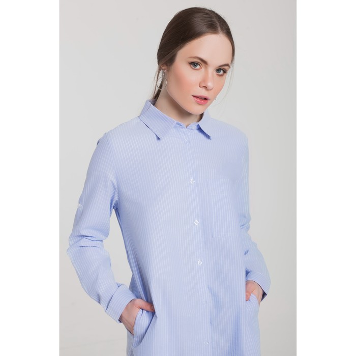 Блуза женская 96010 цвет голубой, р-р 46 (L/40)