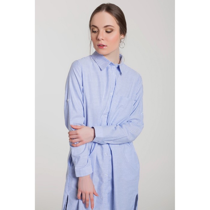 Блуза женская 96010 цвет голубой, р-р 46 (L/40)