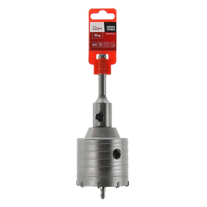Коронка буровая LOM в сборе, SDS-Plus, М22 х 65 мм