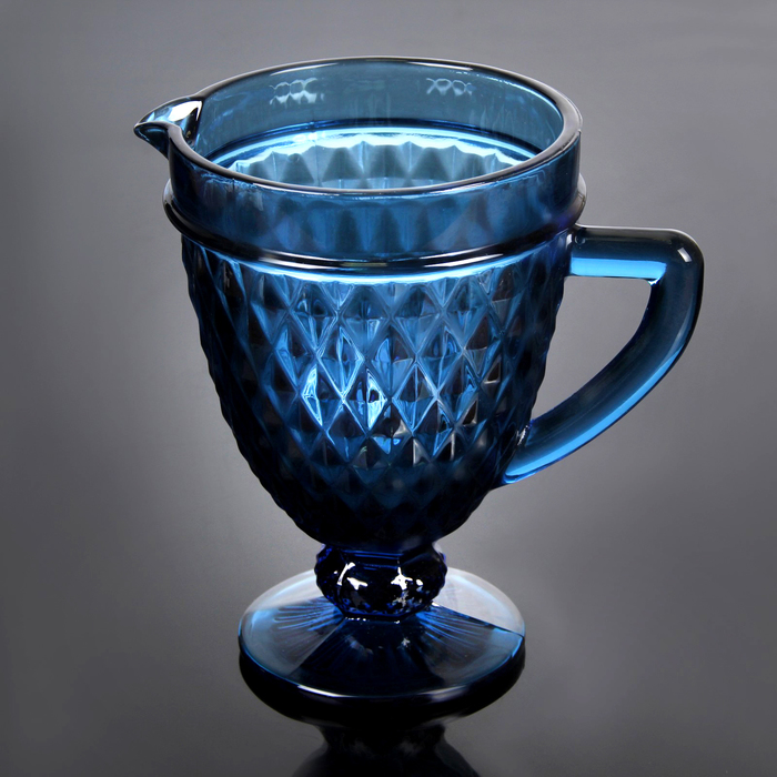 Кувшин 1,1 л "Элегия", цвет синий