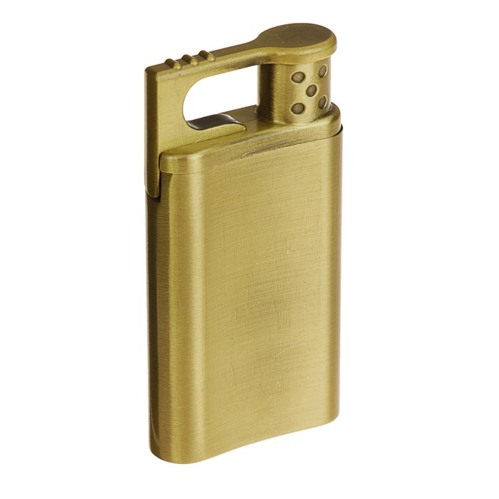 Зажигалка «Орёл в профиль», газ, прямоугольная, цвет состаренное железо, 3.5х6.5 см