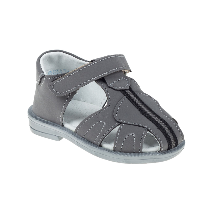 Туфли летние арт. 854-1 (серый) (р. 18) (11 см)