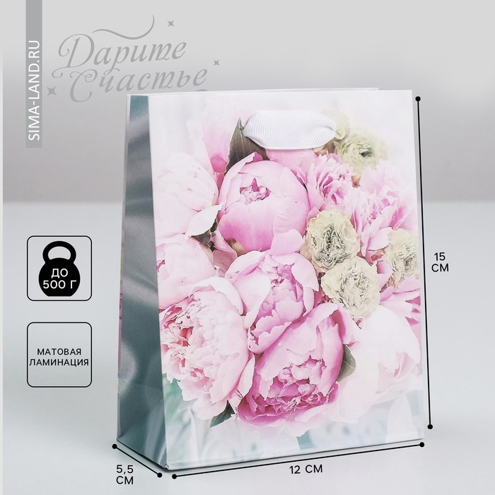 Пакет ламинированный вертикальный «Радости!», S 11 × 14 × 5,5 см