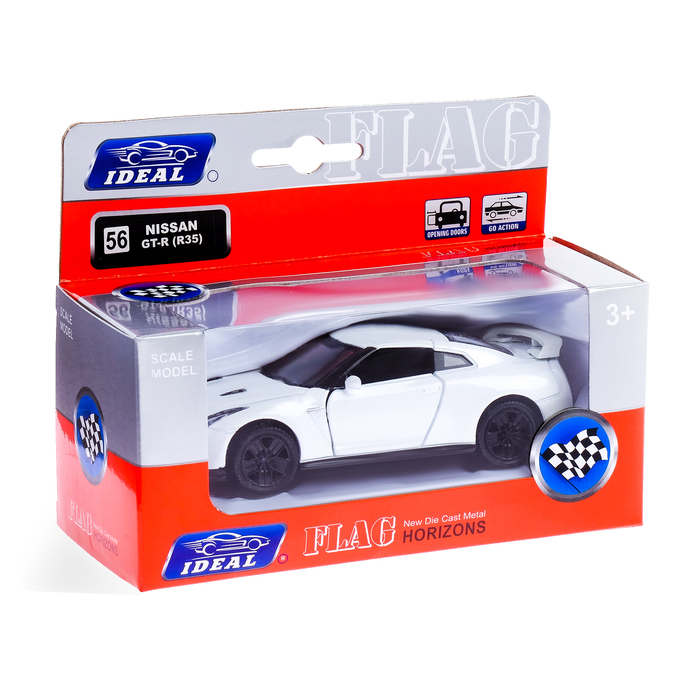 Машина металлическая инерционная Nissan GT-R