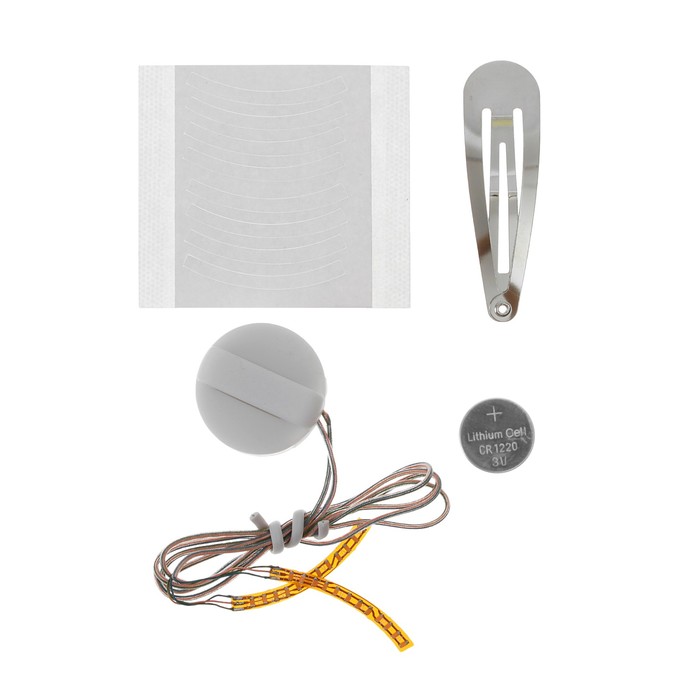 Карнавальные ресницы световые, цвет голубой