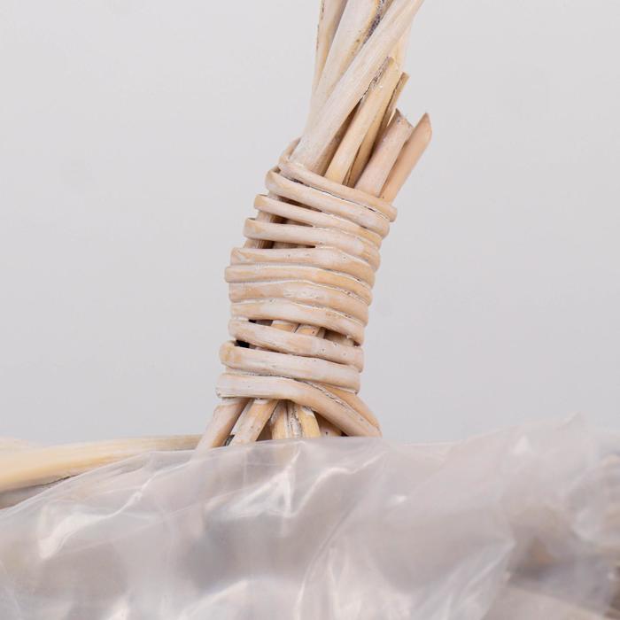 Кашпо «Цветы», сумочка, натуральное, 34×25×19/32 см, ротанг