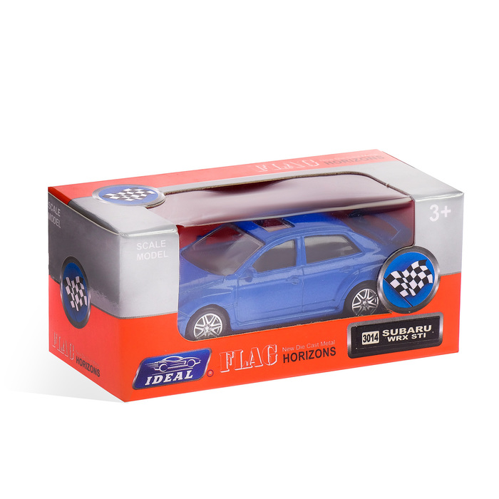 Машина металлическая инерционная Subaru WRX STI, масштаб 1:30-39, МИКС