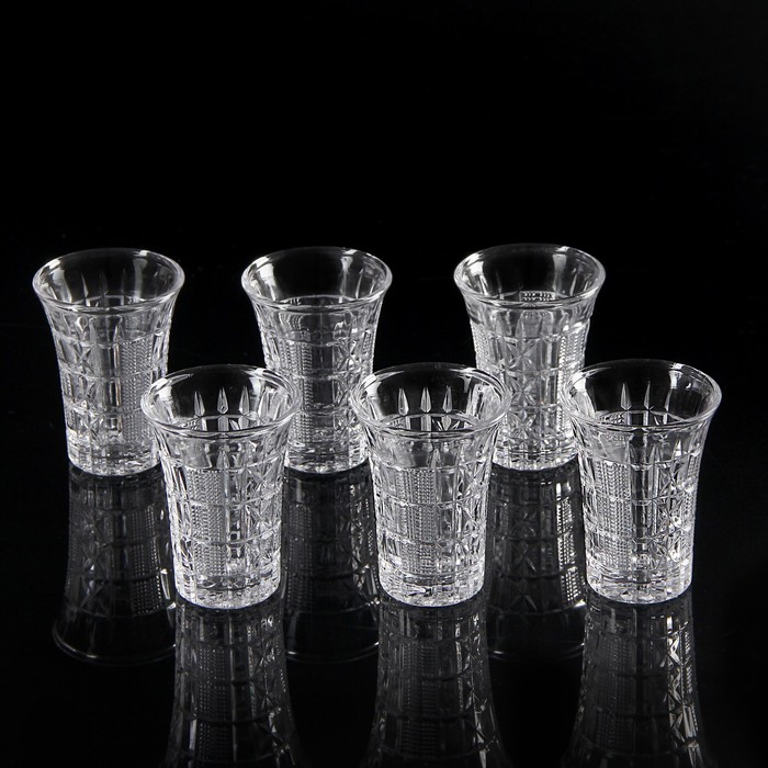 Набор стопок 70 мл "Алмазная грань", 6 шт