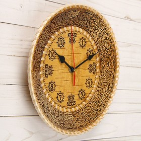 

Часы «Рябина», D=25 см, береста