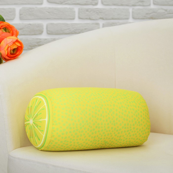 Мягкая игрушка - валик антистресс "Лимон"