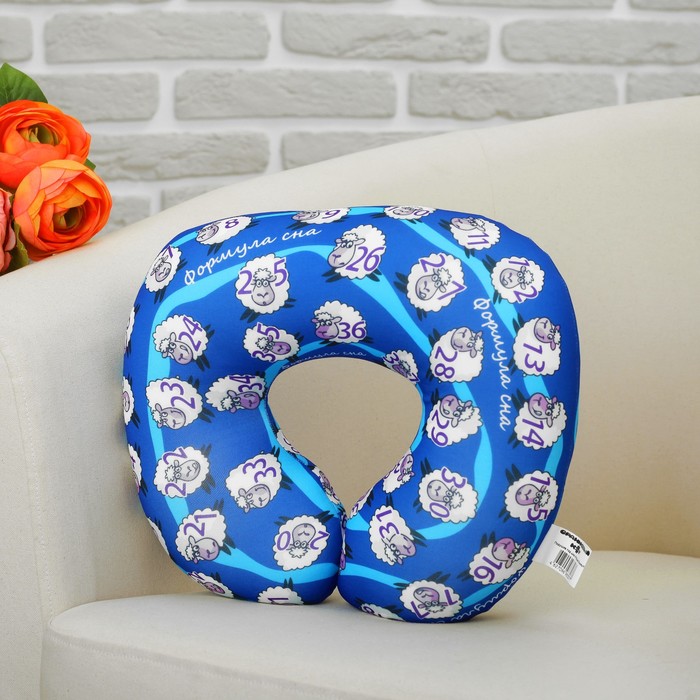 Мягкая игрушка-антистресс подголовник "Формула сна"