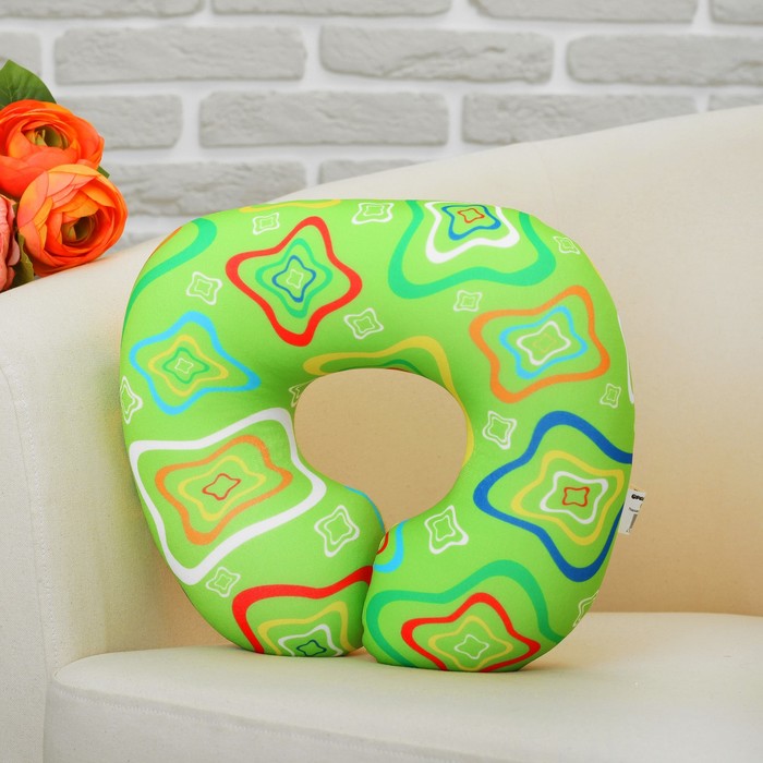 Мягкая игрушка-антистресс подголовник "Зелёная"