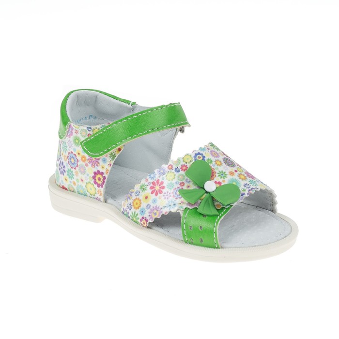 Туфли летние арт. 851-06 (зелёный) (р. 24) (15 см)