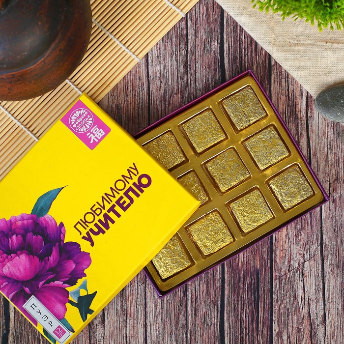 Чай Пуэр в брикетах "Любимому учителю", 12 шт. по 6 г