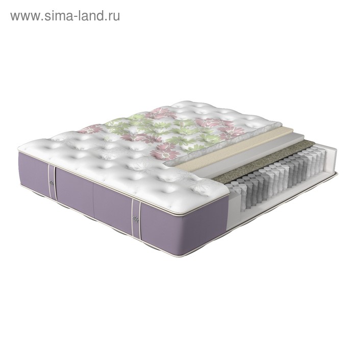 

Матрас Fleur Melody, размер 160х190 см, высота 28 см, трикотаж, бархат