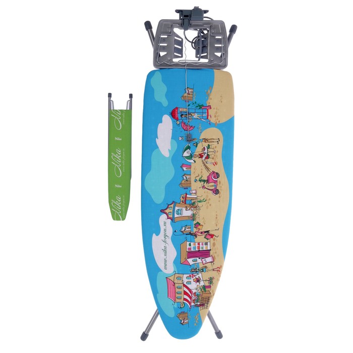 Доска гладильная "ЭЛЬЗА ДЕ ЛЮКС" Пляж (1220х400) регул.высота до 93 см