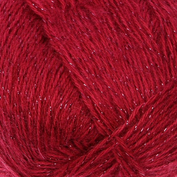 Пряжа "Angora Gold Simli" 75%акрил, 20% шерсть, 5% метал. 500м/100гр (649 рубин)