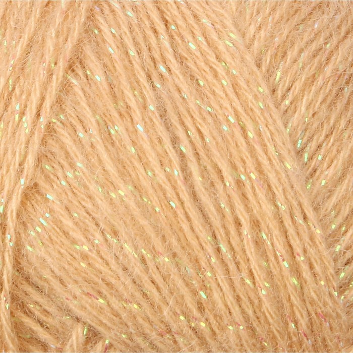 Пряжа "Angora Gold Simli" 75% акрил, 20% шерсть, 5% металлик  500м/100гр (95св.беж.)