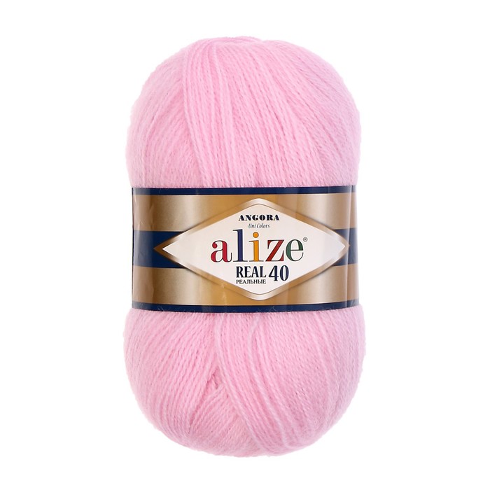 

Пряжа "Angora real 40" 60% акрил, 40% шерсть 430м/100гр (185 св. розовый)