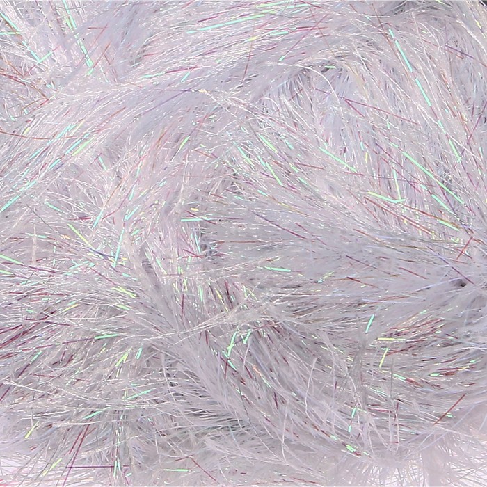 Пряжа "Decofur sim" 20% полиэстер, 80% металлик 100м/100гр (55-01 жемчуж. белый)