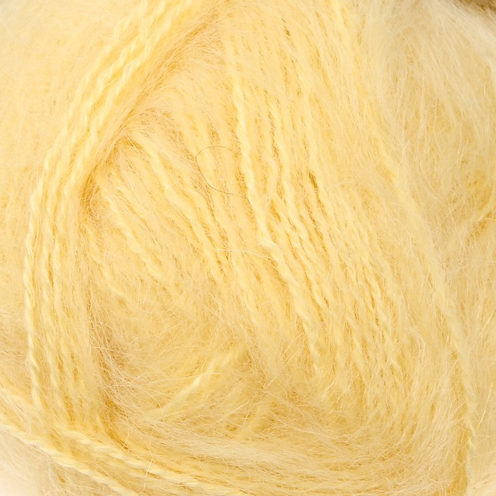 Пряжа "Mohair classic NEW" 25% мохер, 24% шерсть, 51% акрил 200м/100гр (219 св. лимон)