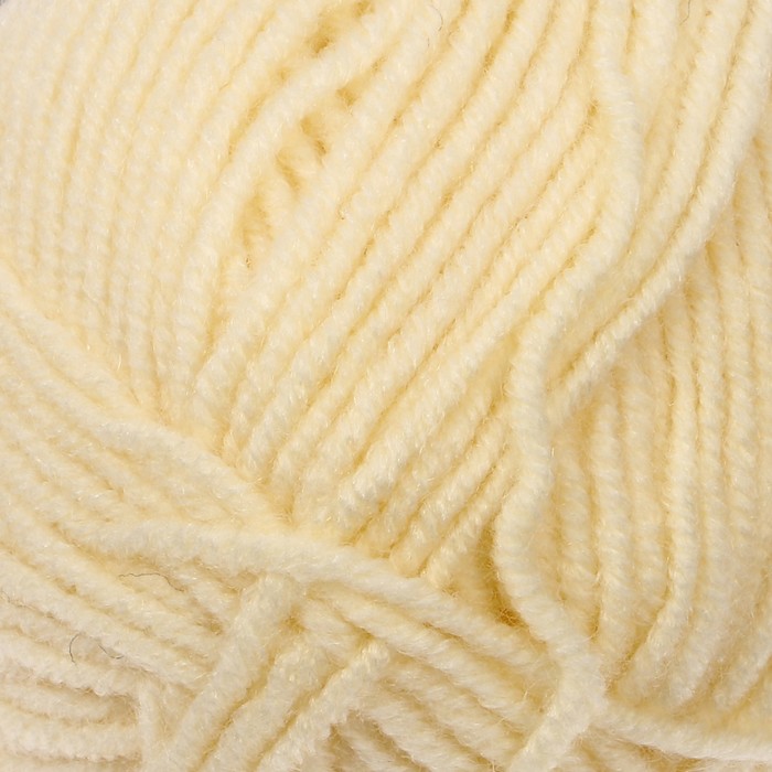 Пряжа "Superlana midi" 25% шерсть, 75% акрил 170м/100гр (01 кремовый)