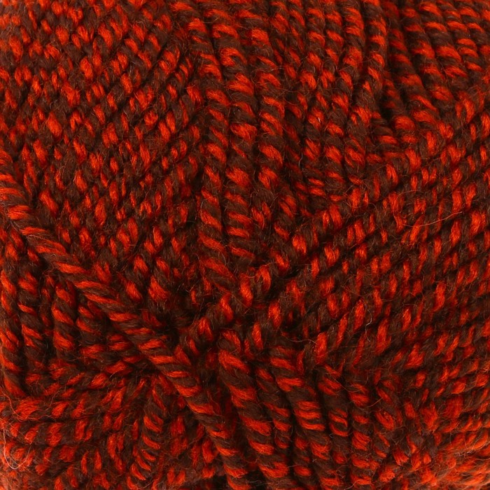 Пряжа "Superlana midi" 25% шерсть, 75% акрил 170м/100гр (905 принт терракот.)