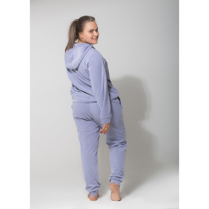 Костюм спортивный с капюшоном женский MINAKU, размер 52, цвет серый