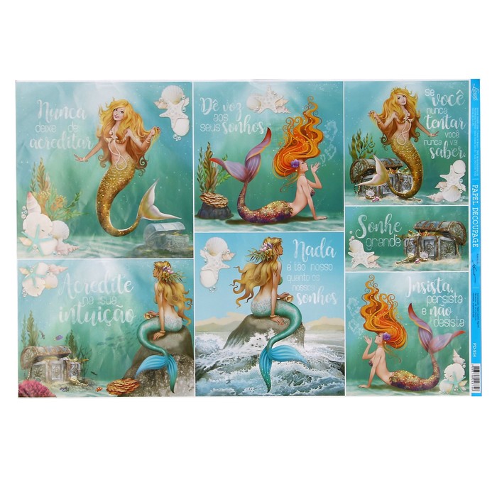 Декупажная бумага "Русалочка" 49х34,3 см
