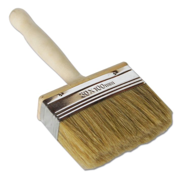 Кисть EUROTEX макловица 100х30 мм натуральная щетина с деревянной ручкой