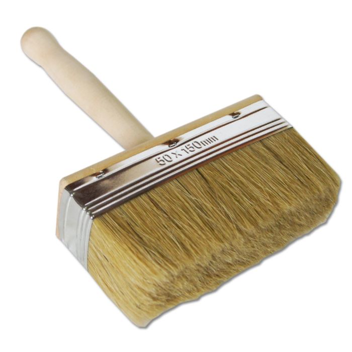 Кисть EUROTEX макловица 150х50 мм натуральная щетина с деревянной ручкой