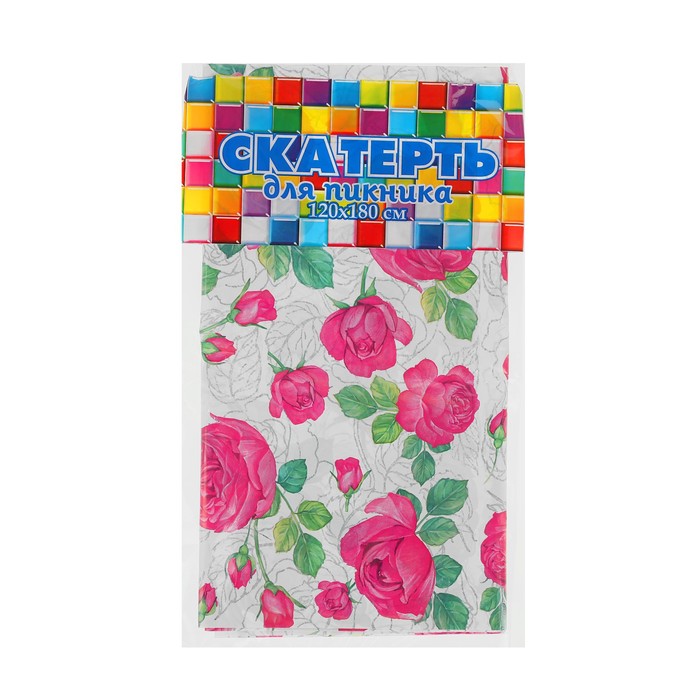 Скатерть "Розовые розы", 120х180 см