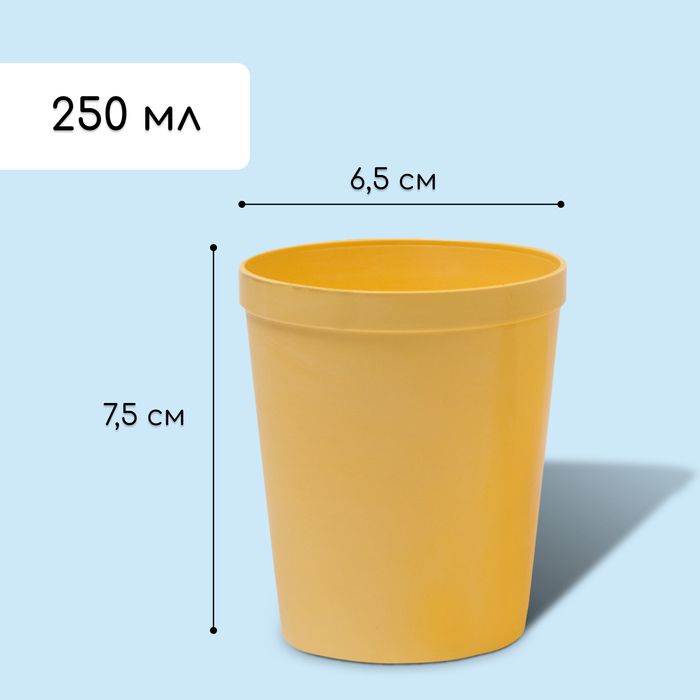 Набор для рассады: стаканы по 250 мл (18 шт.), поддон, цвет МИКС, Greengo