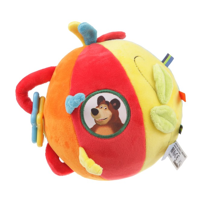 Плюшевый шар-погремушка «Маша и Медведь», МИКС