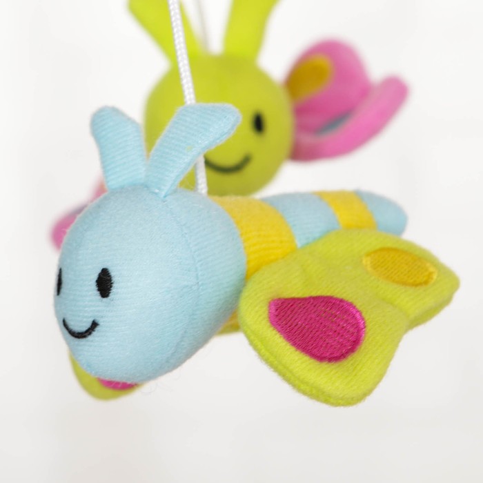 Музыкальный мобиль «Цветок» с проектором, пульт управления, цвет розовый