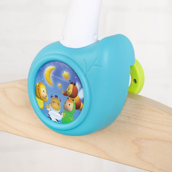 Музыкальный мобиль «Цветок» с проектором, пульт управления, цвет синий