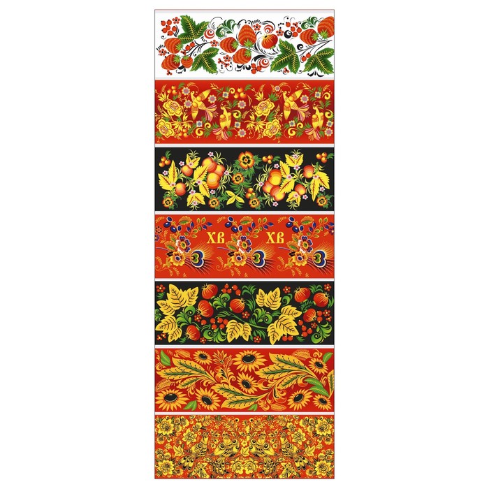 Пасхальная термоусадочная плёнка "Хохлома" на 7 яиц