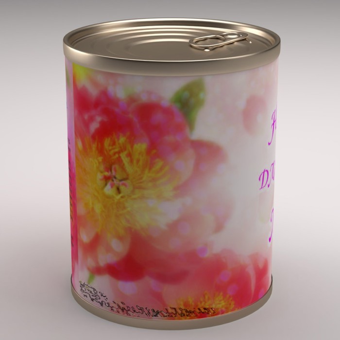 Носки женские в консервной банке "Носочки для любимой мамы", 1 пара, МИКС