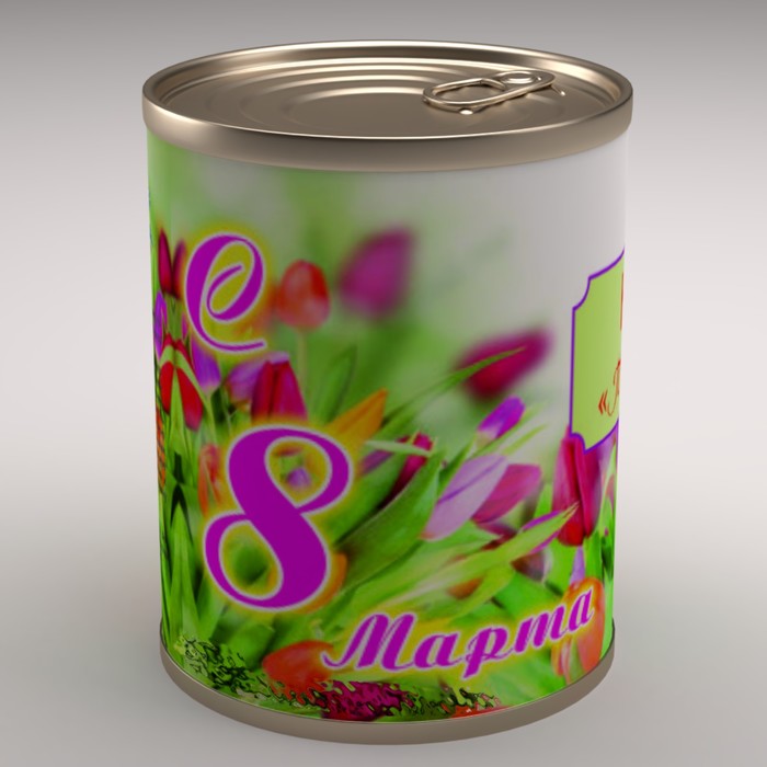 Носки женские в консервной банке "Носочки праздничные", 1 пара, МИКС