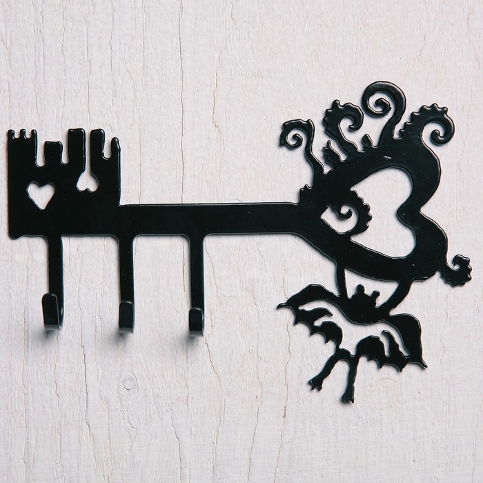 Ключница "Ключик с летучей мышкой" 205х130мм.