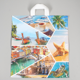 

Пакет "Трэвел", полиэтиленовый с петлевой ручкой, 44x40 см, 43 мкм