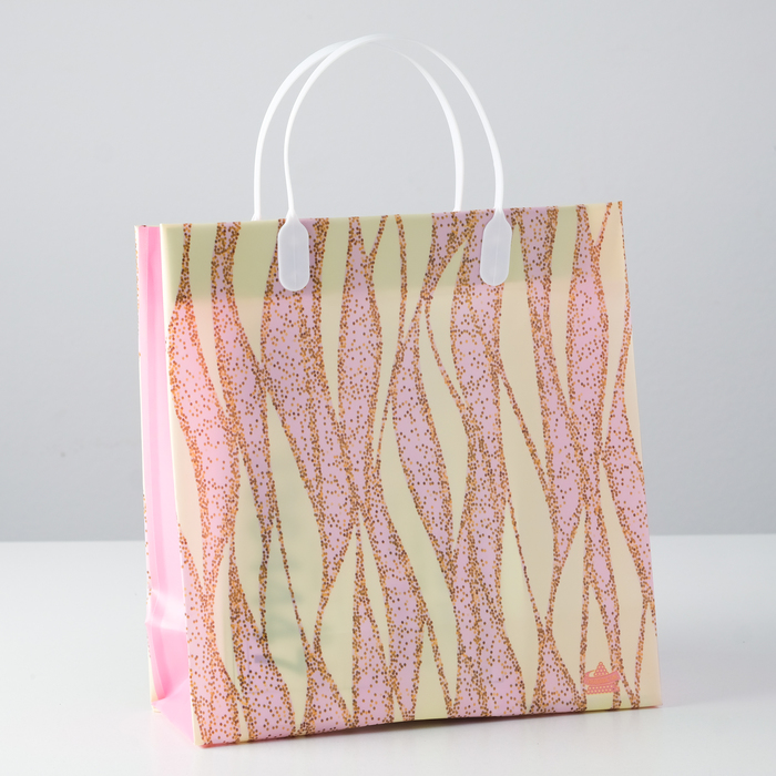 Пакет "Гламур уайт", мягкий пластик, 26х24 см, 140 мкм