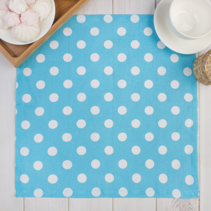 Салфетка "Этель" Лесная голубика 40х40, горох, 100% хл, рогожка 165 г/м2