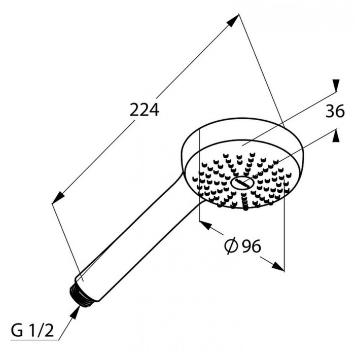 Лейка душевая KLUDI LOGO 1S DN15, (6810005-00)