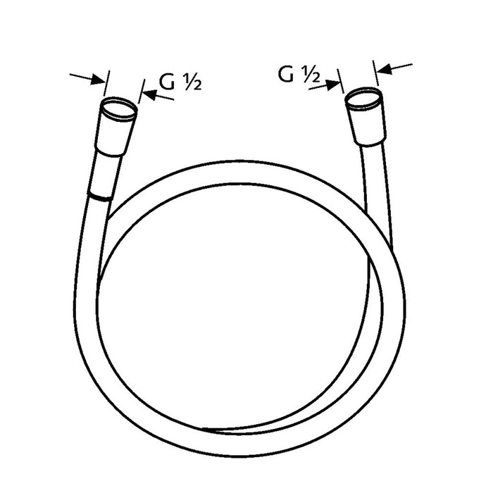 Шланг KLUDI SUPARAFLEX SILVER, длина 1600 мм, (6107205-00)