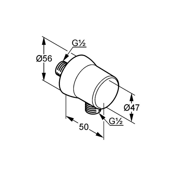 Соединение для шланга KLUDI SIRENA DN 15, 6306105-00, (6306105-00)