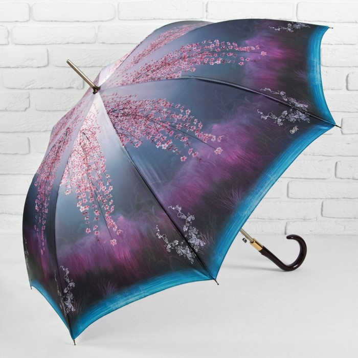 Зонт-трость, полуавтоматический, R=50см, №8