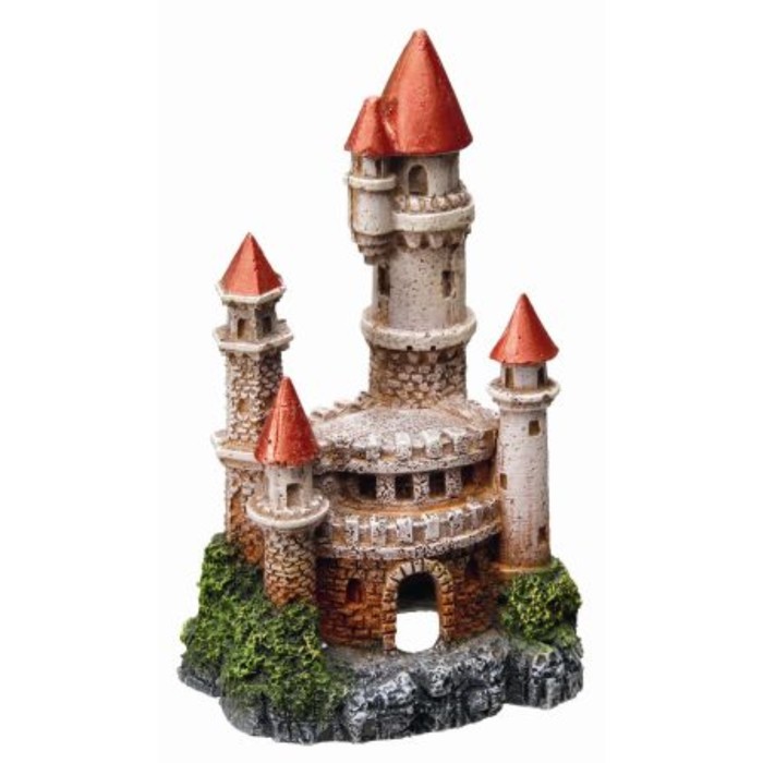 Декорация Nobby "Красные башни", 7,5х6,5х12,5см, пластик